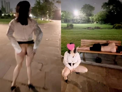 最刺激一次！公园躺椅上的哥哥睡的太沉了，要不一起玩封面图