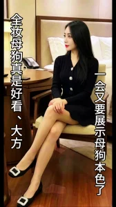 [原创] 体制内母狗从端庄到淫荡，震动棒捅逼、骚穴扒开展示，被大鸡吧抽插到胡言封面图