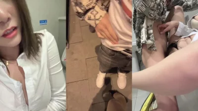 帅哥第一次被女人在街上这么搭讪吧！骚货胆子真大忍不住就去男厕里无套内封面图
